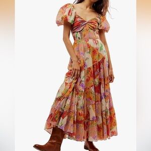 NOWT Floral Maxi dress. Size medium.
